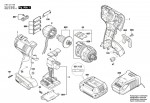 Bosch 3 601 JE1 1D0 GSR 18 V-EC FC2 Cordless Drill Driver Spare Parts